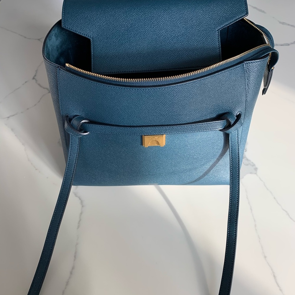 Celine Mini Belt Bag in Abyss Blue - Tote, Satchel, Work Bag - Picture 3 of 16